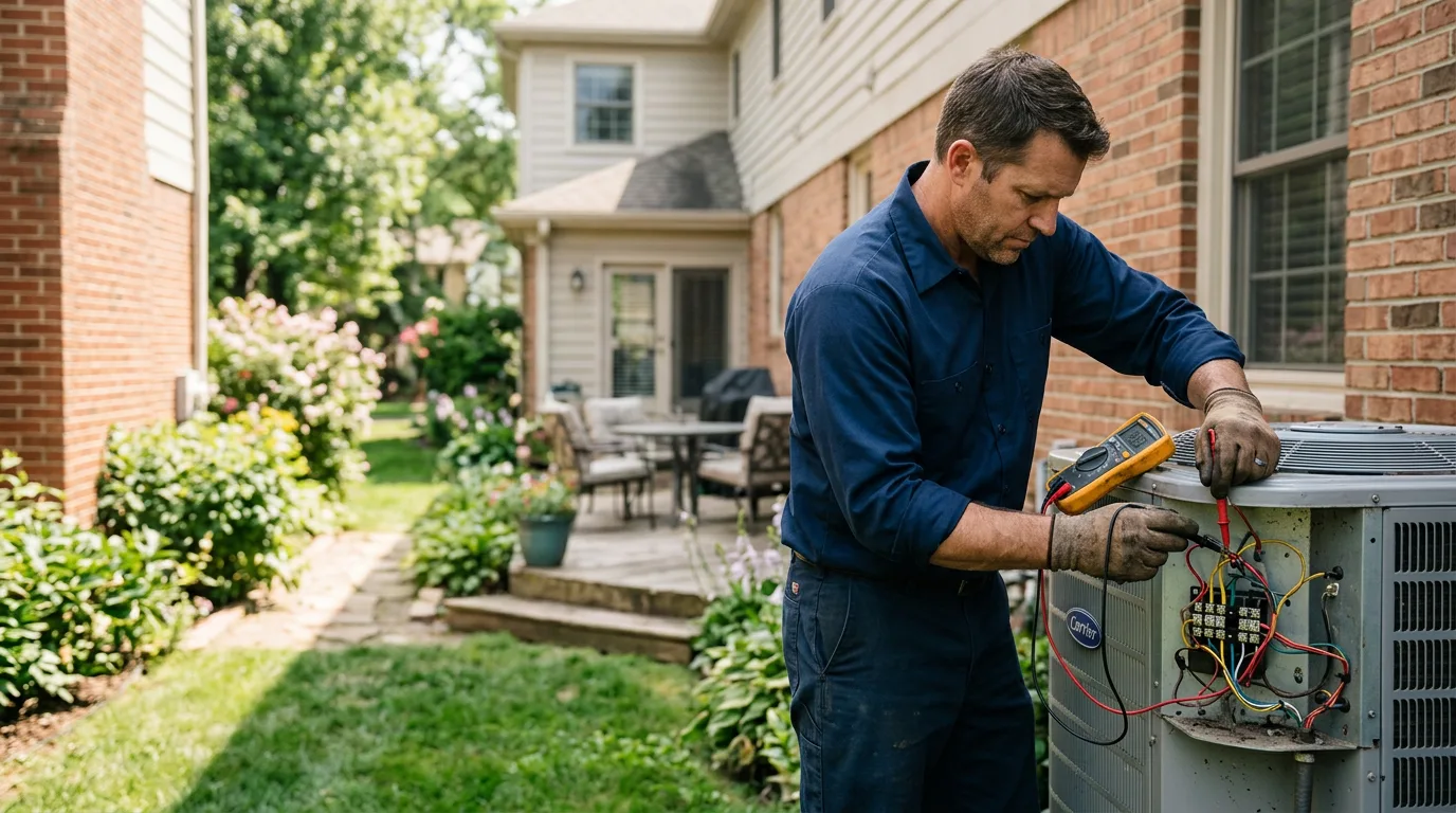HVAC technician working near Pursglove, WV